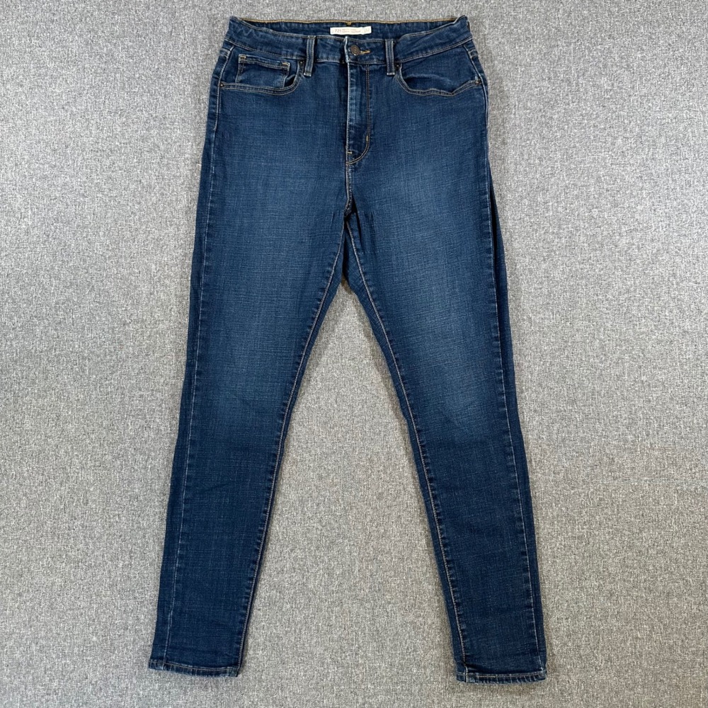 Levi's Jeans Womens 32 721 High Rise Skinny Dark Indigo Blue Stretch Denim